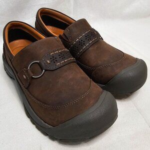 KEEN Kaci II Slip On Clogs Shoes Brown Leather 1020487 Womens Size US 6M - EU 36